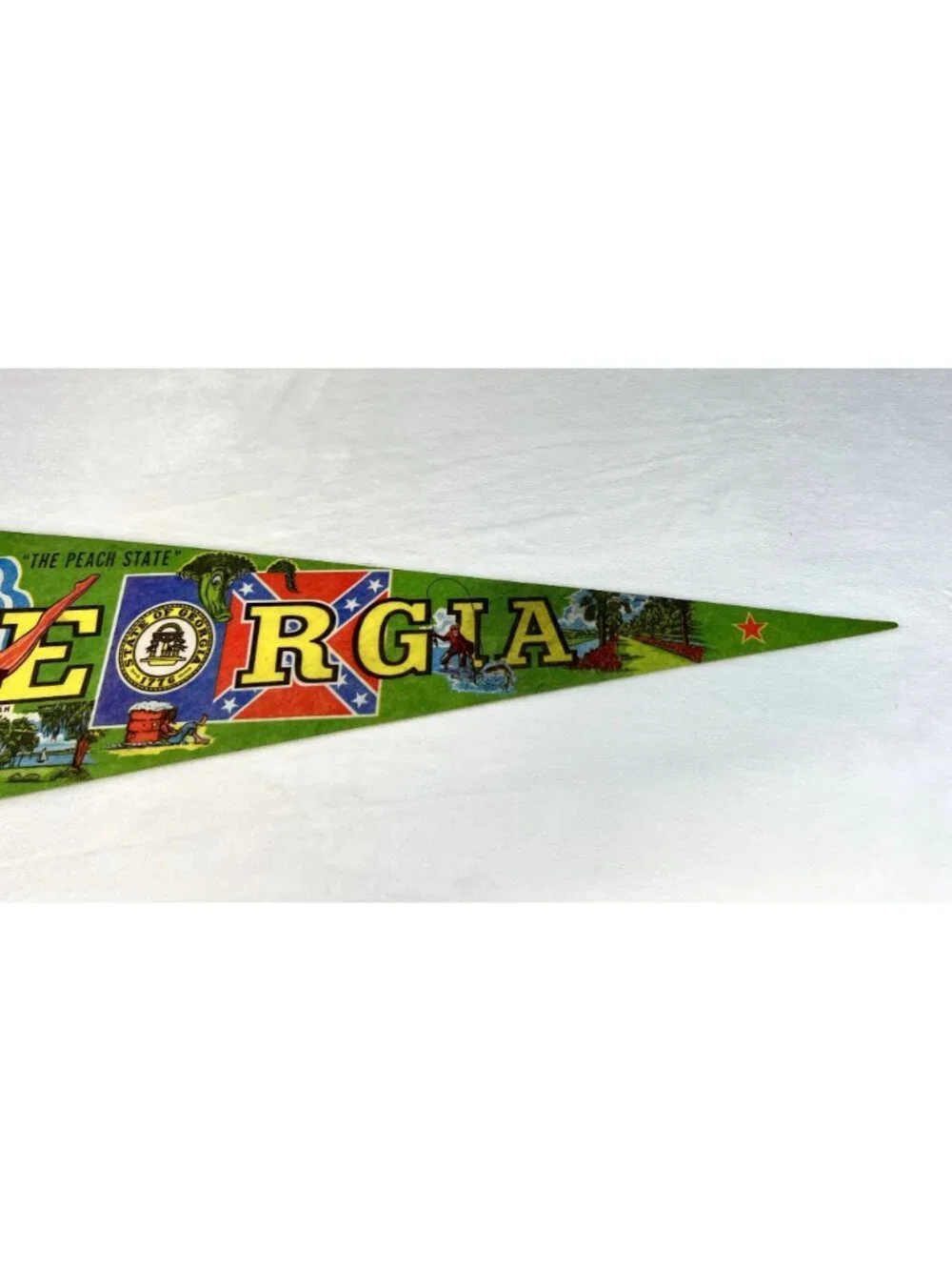 Vintage 1977 Georgia State pennant